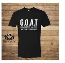 Load image into Gallery viewer, "THE REAL GOAT " Mister Jennings Apparel Short Sleeve