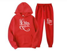 Load image into Gallery viewer, " Mid Weight "  Mr and Mrs  SweatSuits