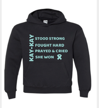 Load image into Gallery viewer, Kay Kay&#39;s Ovarian Cancer Unisex Hoodie
