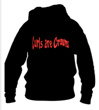 Load image into Gallery viewer, Curls are Crowns Hoodie
