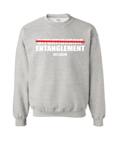 Entanglement White Letters Sweatshirt