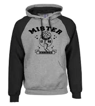 Load image into Gallery viewer, MJ BASKETBALL 1 GREY AND BLACK HOODIE
